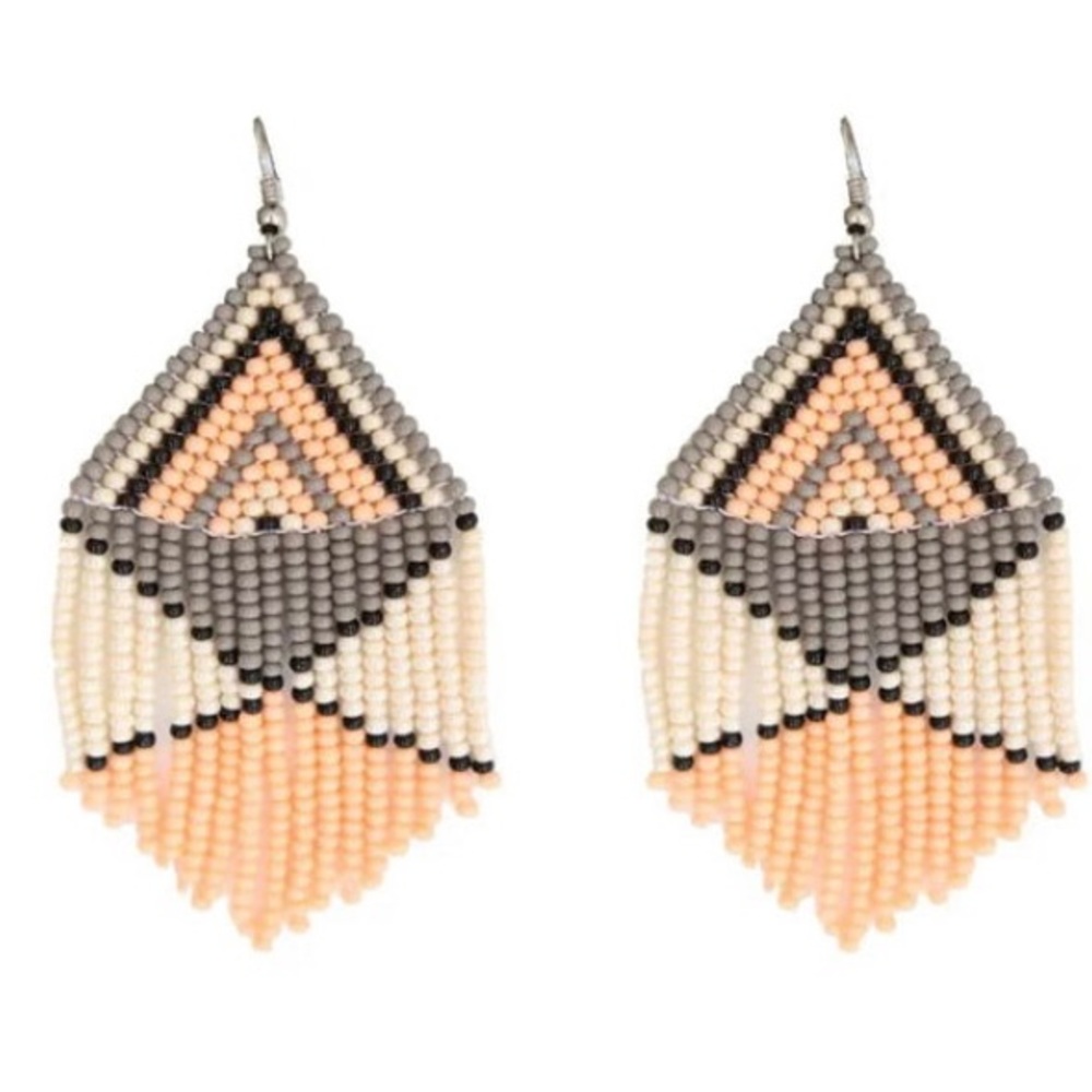 Beautifully handcrafted artisan beaded earrings